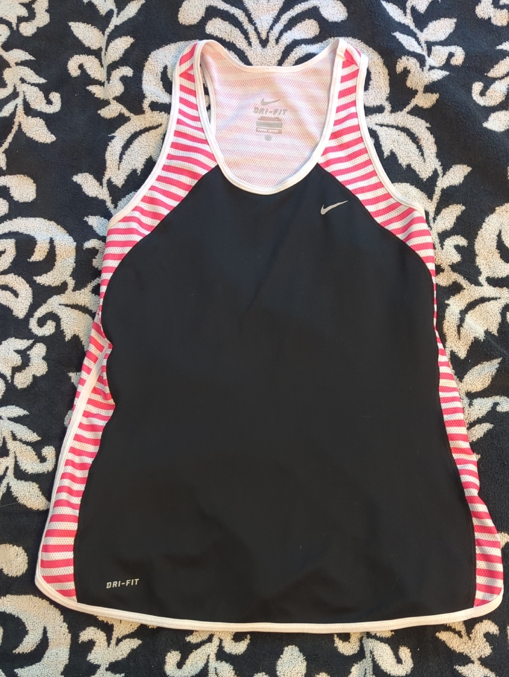 Nike Black Pink Racerback Tank Size S
